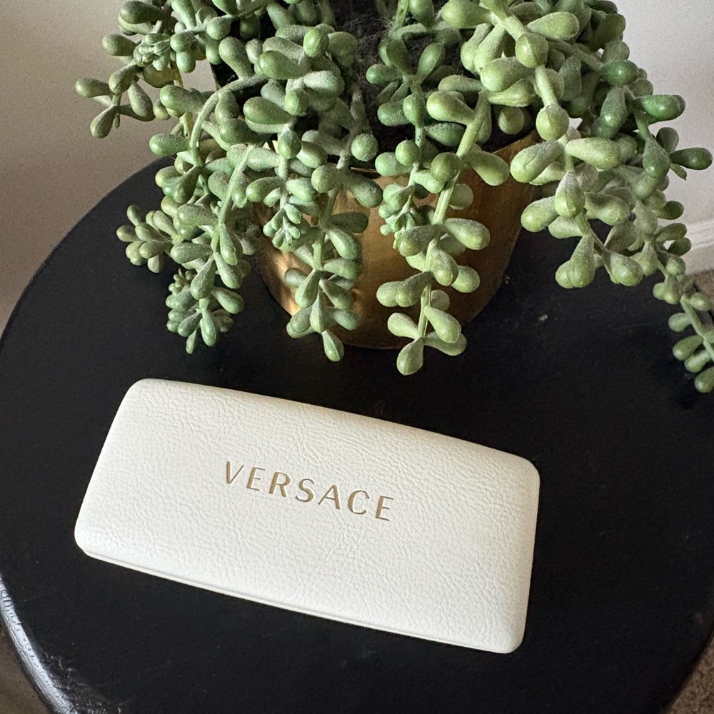 Versace Cream Sunglasses Case